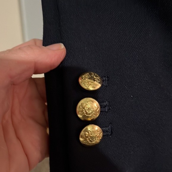 Navy Blazer Gold Buttons - Picture 4 of 6